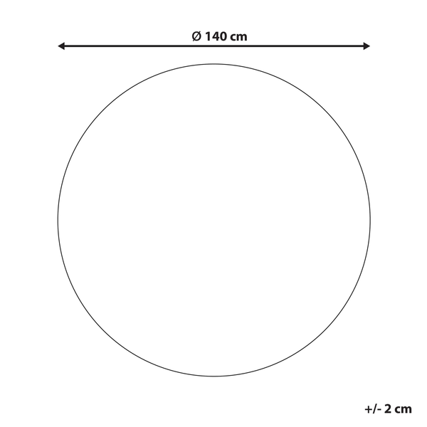 Kreis mit Durchmesser 140 cm