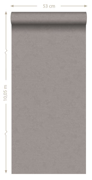 Origin Wallcoverings Tapete Uni Taupe und Bronze - 53 cm x 10.05 m - 346205