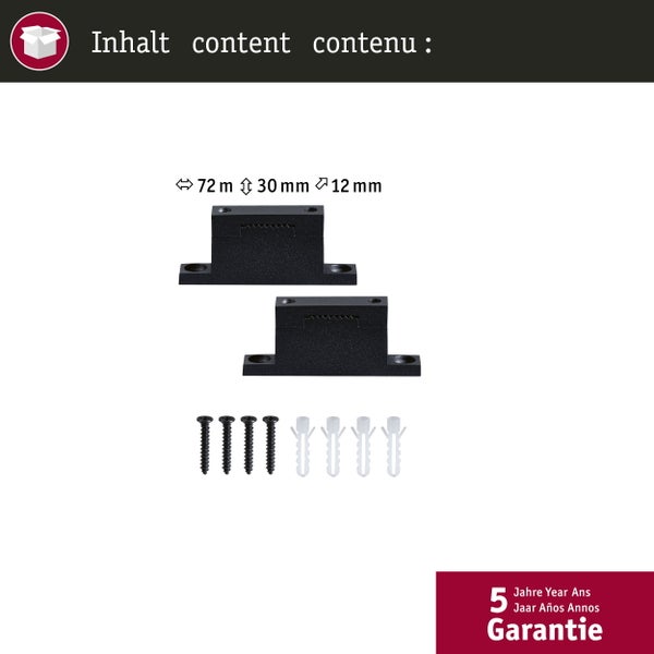 Uline Gurtsystem gerade Halterungen zur Installation an Wand, Decke und Boden