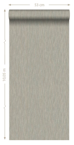 Origin Wallcoverings Tapete 3D Grasmuster Leinen-Optik Braun - 53 cm x 10.05 m - 347315
