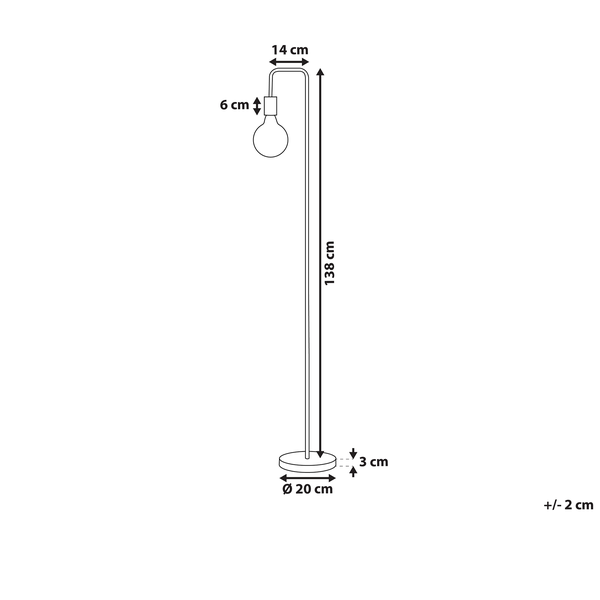 Stehlampe SAVENA Metall Gold