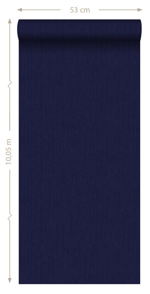 ESTAhome Tapete Jeans-Optik Dunkelblau - 53 cm x 10.05 m - 137735
