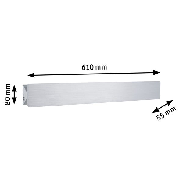 LED Wandleuchte Katla 2700K 580lm 230V 12W Alu gebürstet