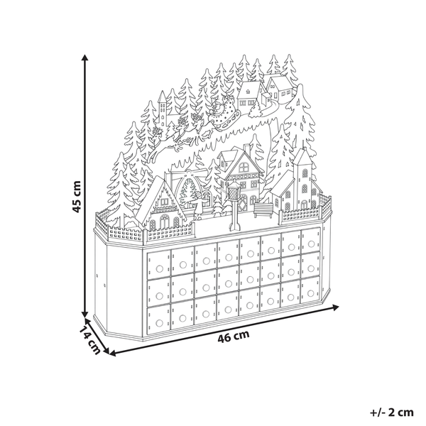 Weihnachtsdekoration LED JOKELA 45 cm Adventskalender | HORNBACH