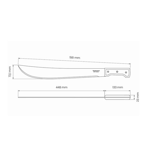Abmessungen einer Machete