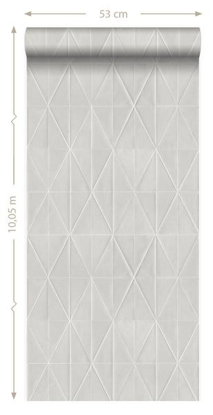 Origin Wallcoverings Tapete grafische Form Grau - 53 cm x 10.05 m - 347233