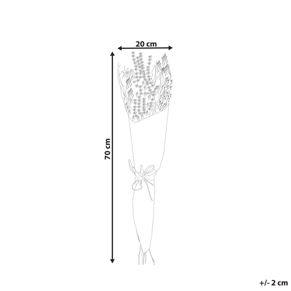 Trockenblumenstrauß NAWARRA 70 cm Naturfarben