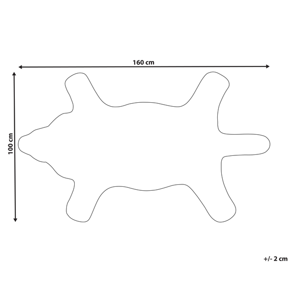 Kinderteppich ZAZA Braun 100 x 160 cm Wolle