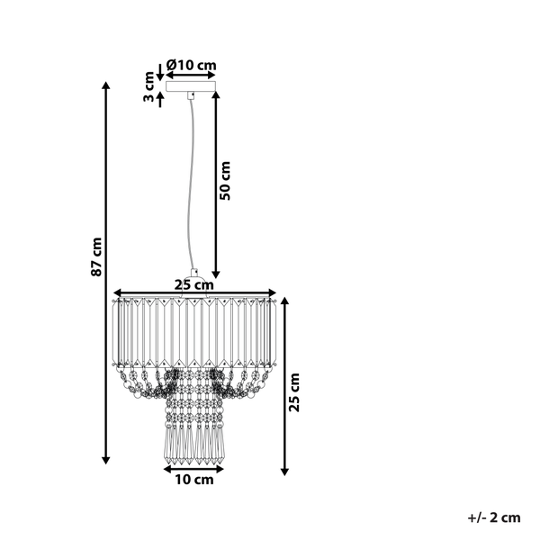 Kronleuchter ADORN Metall Transparent