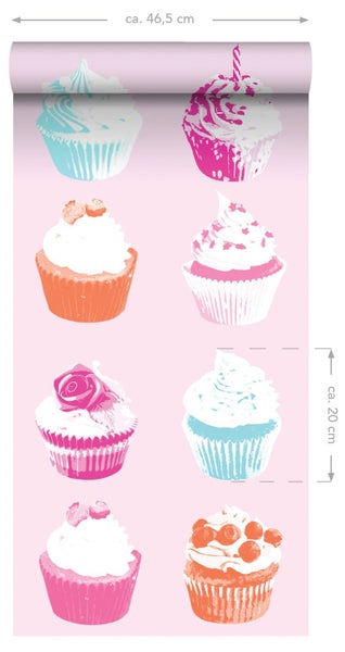 Illustration von Cupcakes in verschiedenen Designs