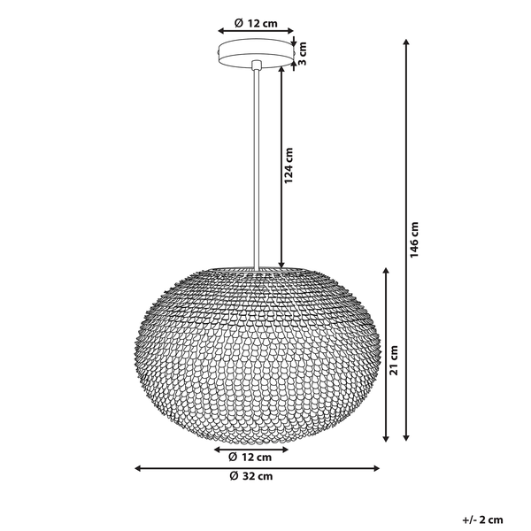 Hängeleuchte REINE Metall Silber