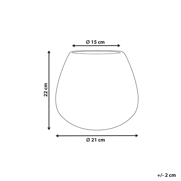 Blumenvase BETTA Steinzeug 22 cm Braun