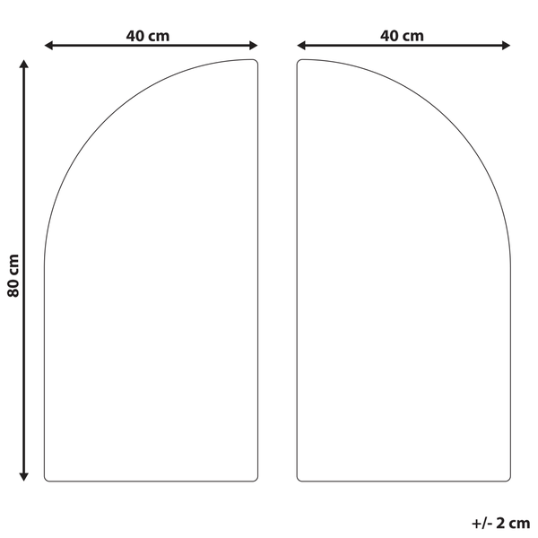 Wandobjekt OGAN 80 cm Schwarz