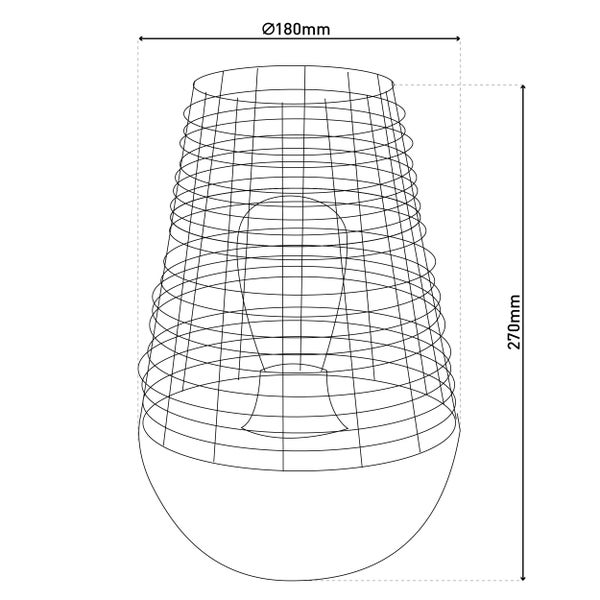 LED Dekoleuchte  27 cm hoch, aus Metall in Schwarz,, fest verbaute LED, Deko für Außen