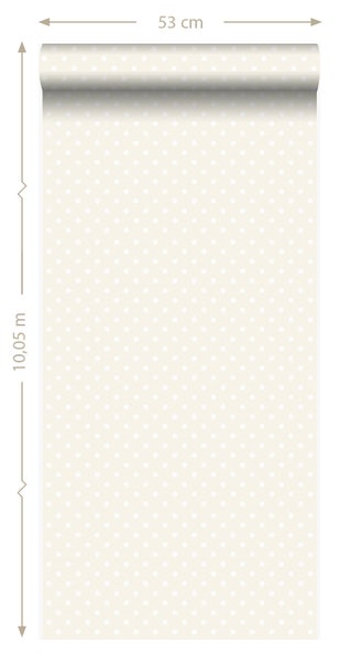 Origin Wallcoverings Tapete Punkte Silber - 53 cm x 10.05 m - 346817