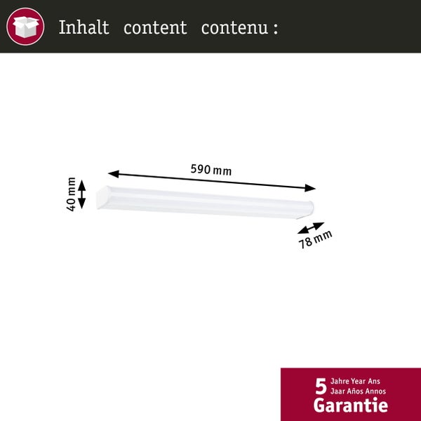Selection Bathroom LED Wandleuchte Arneb IP44 3000K 1000lm 230V 12,5W Weiß