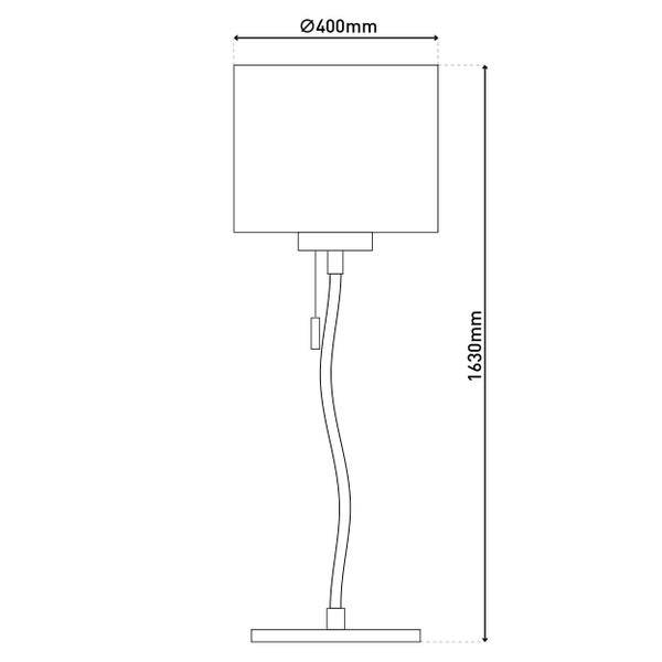 LED Stehleuchte AURELIA aus Metall und Kunststoff in weiß mit fest verbauten LEDs, 163 cm hoch, Beleuchtung für Wohnzimmer, Esszimmer oder Büro