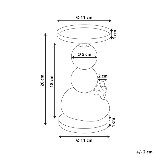 Maße des Dekorationsständers