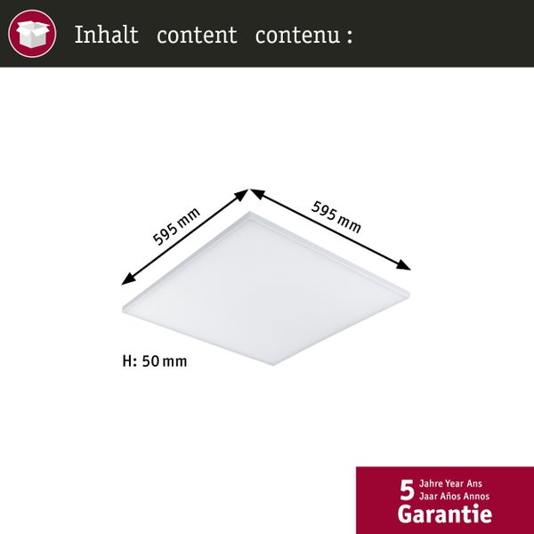 LED Panel Smart Home Zigbee 3.0 Velora eckig 595x595mm 19,5W 2200lm Tunable White Weiß dimmbar