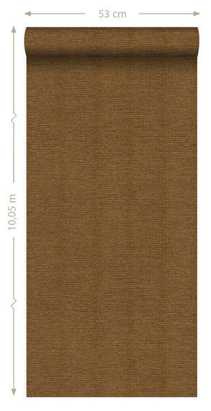 Origin Wallcoverings Tapete Leinen-Optik Rostbraun - 53 cm x 10.05 m - 347379