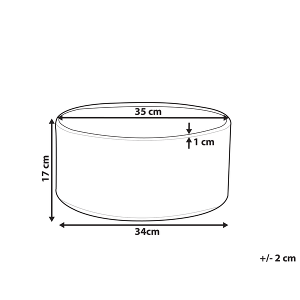 Blumenkübel VALTA 35 cm Weiß