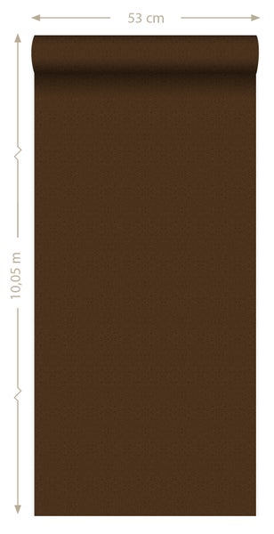 Origin Wallcoverings Tapete kleine Ornamente Braun und Gold - 53 cm x 10.05 m - 345446