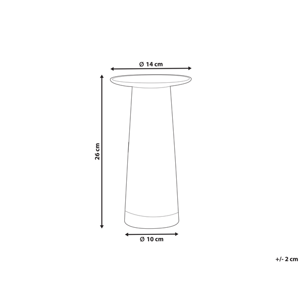 Blumenvase MANNA Glas 26 cm Transparent