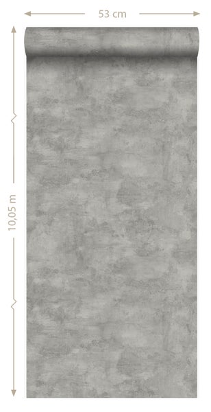 Origin Wallcoverings Tapete Betonoptik Dunkelgrau - 53 cm x 10.05 m - 347605