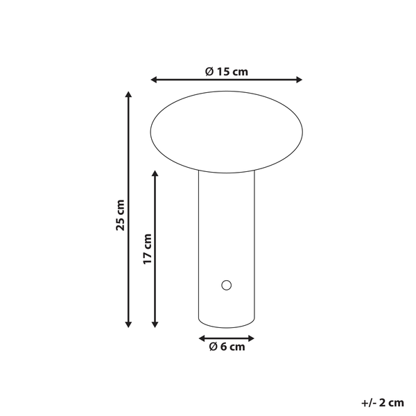 Kabellose LED Tischlampe BUAYAN mit Dimmer Metall Weiß