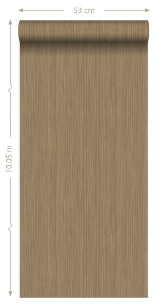 Origin Wallcoverings Tapete feine Streifen Kupferbraun - 53 cm x 10.05 m - 346620