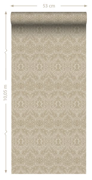 ESTAhome Tapete Ornamente Beige - 50 x 900 cm - 139638