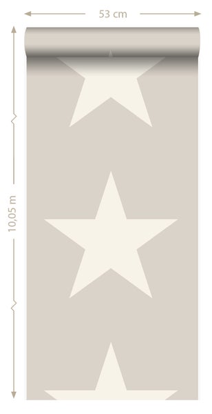 Origin Wallcoverings Tapete Sterne Grau - 53 cm x 10.05 m - 346826