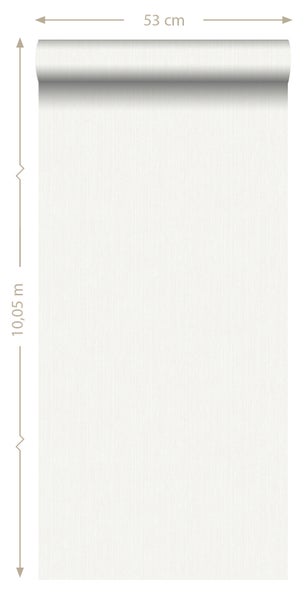 ESTAhome Tapete Jeans-Optik Crême-Weiß - 53 cm x 10.05 m - 148702