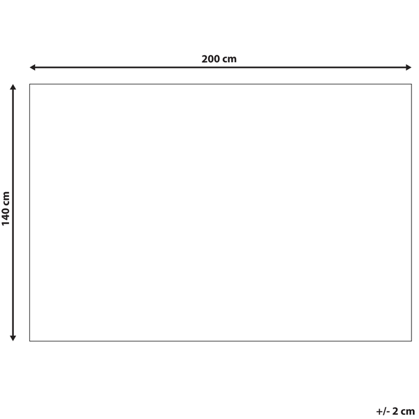 Teppich TEZPUR Beige 140 x 200 cm Baumwolle