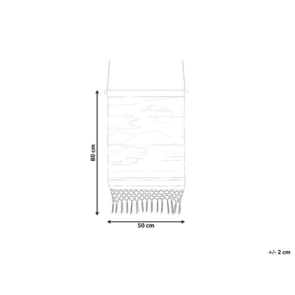 Wandbehang SADDA Baumwolle 80 cm Bunt