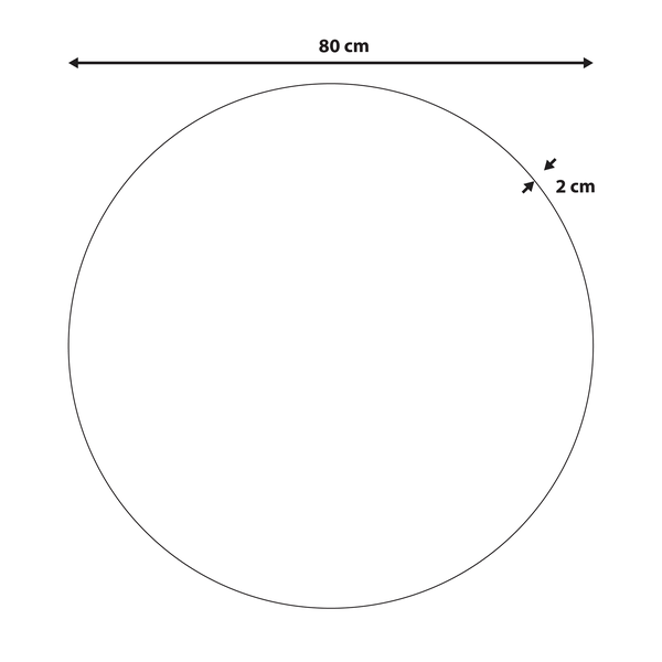 Wandspiegel grün rund Ø 80 cm BOUCHON