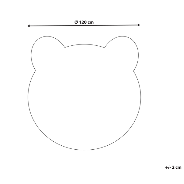 Kinderteppich COLARGOL Braun ø 120 cm