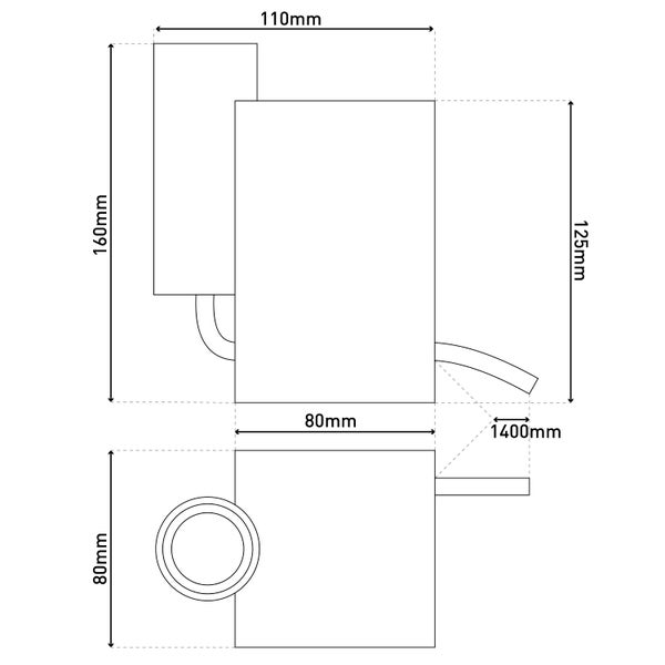 Marmortischleuchte GEMMA 16 cm hoch, aus Marmor und messingfarbenem Metall, E27-Fassung, Beleuchtung für Esszimmer, Wohnzimmer, Diele oder Büro
