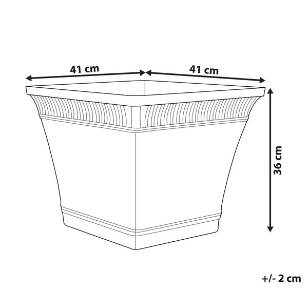 Blumenkübel PSATHA Stein 41 cm Pfirsichrosa