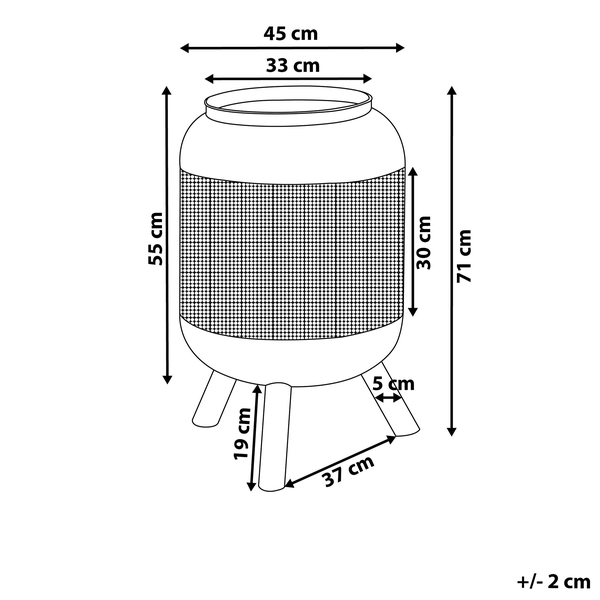 Feuerstelle VEER Metall Schwarz