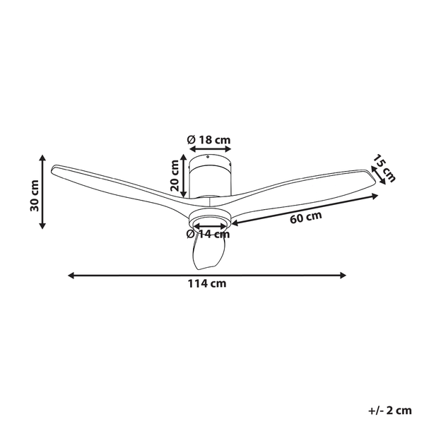 Abmessungen Deckenventilator