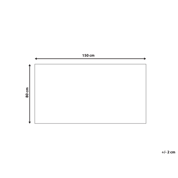 Teppich Wolle mehrfarbig 80 x 150 cm HAYMANA