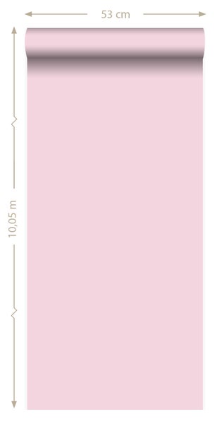Origin Wallcoverings Tapete Uni Rosa - 53 cm x 10.05 m - 345712