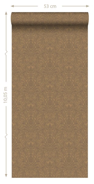 Origin Wallcoverings Tapete Ornamente Bronze - 53 cm x 10.05 m - 346533
