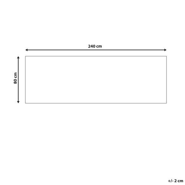 Teppich MIDALAM Bunt 80 x 240 cm