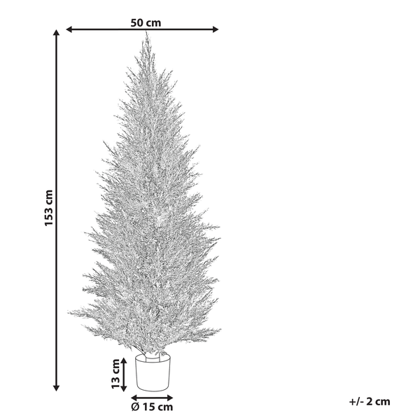 Kunstpflanze CEDAR TREE 153 cm Grün