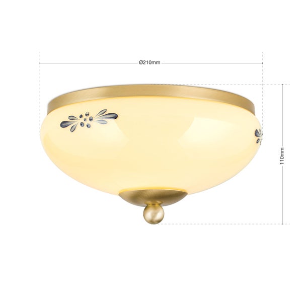 Deckenleuchte LANDHAUS 21 cm champagne