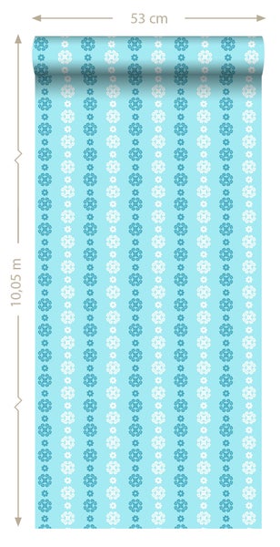 Dekorative Tapete mit floralem Muster