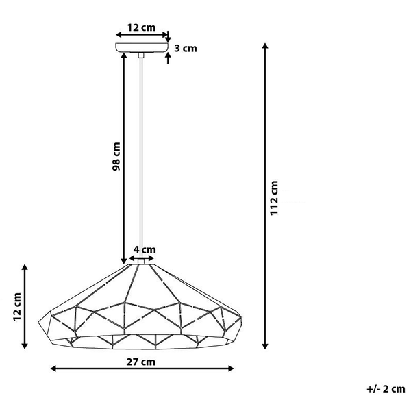 Hängeleuchte weiß geometrisch NEVOLA