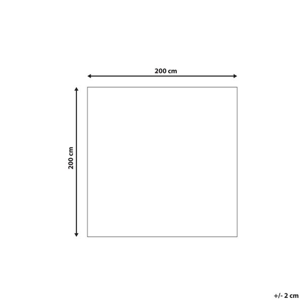 Zottelteppich EVREN Dunkelblau 200 x 200 cm